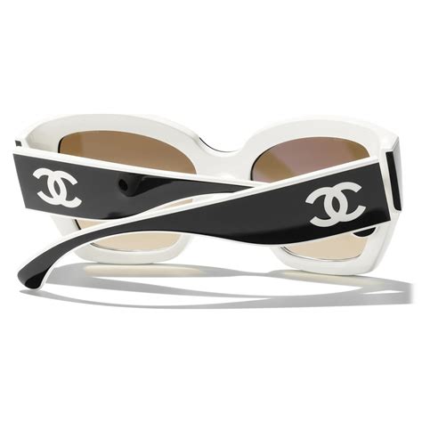 chanel butterfly sunglasses black and beige|black and white chanel sunglasses.